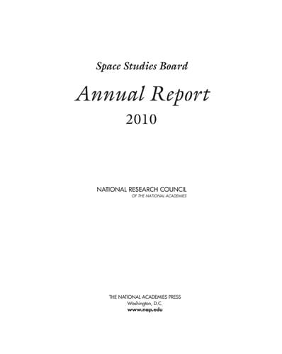 Space Studies Board annual report