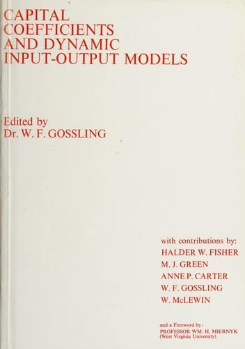Capital coefficients and dynamic input-output models
