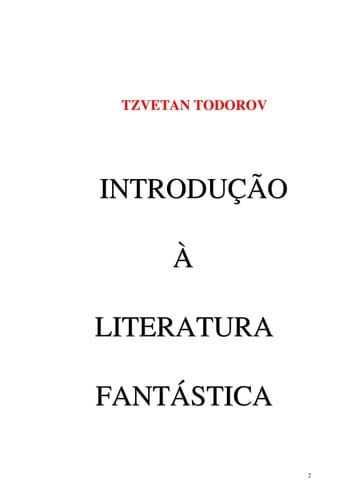 Introducao a   literatura fanta stica