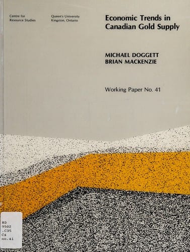 Economic trends in Canadian gold supply