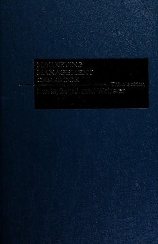 Marketing management casebook