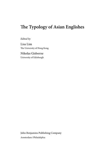 The typology of Asian Englishes