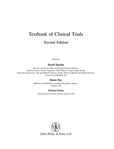 Textbook of clinical trials