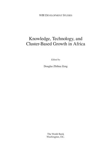 Knowledge, technology, and cluster-based growth in Africa