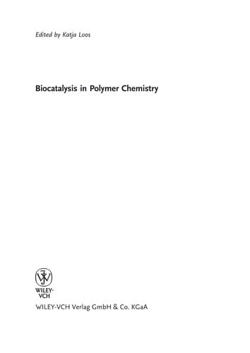 Biocatalysis in polymer chemistry