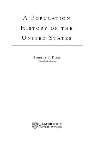 POPULATION HISTORY OF THE UNITED STATES