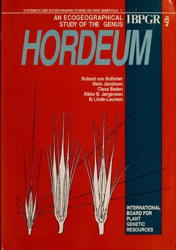 An Ecogeographical study of the genus Hordeum
