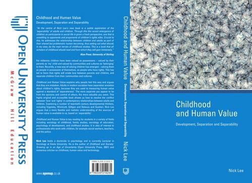CHILDHOOD AND HUMAN VALUE: DEVELOPMENT, SEPARATION AND SEPARABILITY