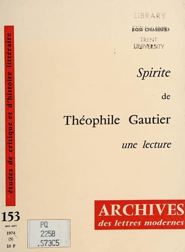 Spirite de Théophile Gautier