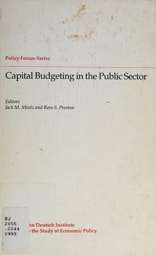 Capital budgeting in the public sector
