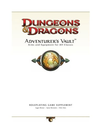 Adventurer's vault