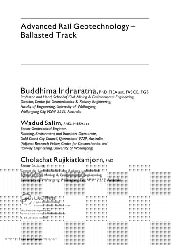 Advanced rail geotechnology--ballasted track