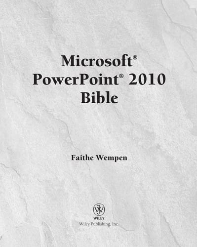 Microsoft Powerpoint 2010 bible