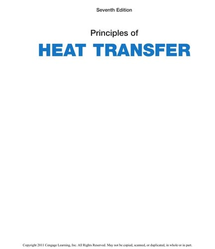 Principles of heat transfer