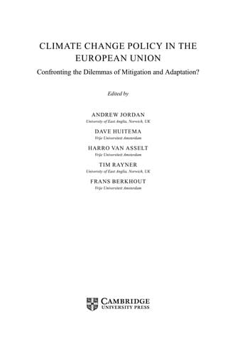 Climate change policy in the European Union