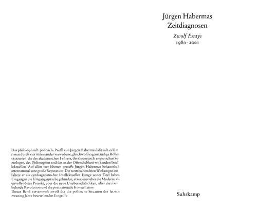 Edition Suhrkamp, Band 2439: Zeitdiagnosen: zw olf Essays