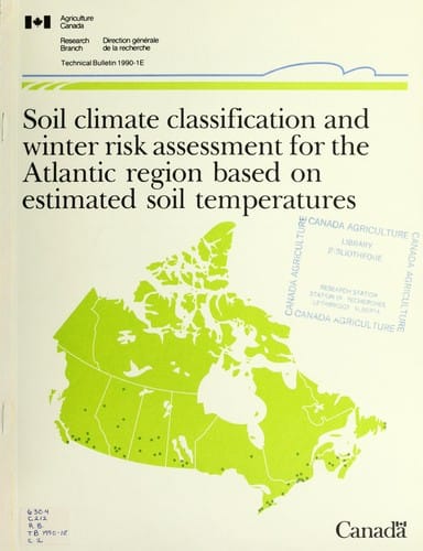 Soil climate classification and winter risk assesment for the Atlantic region based on estimated soil temperatures