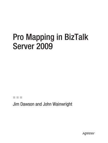 Pro Mapping in BizTalk Server 2009