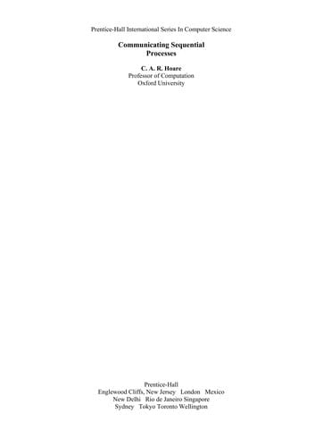 Vzaimodejstvujus c ie posledovatel'nye processy