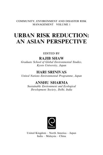 Urban risk reduction