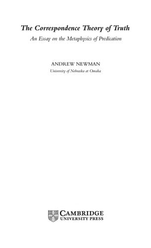 The correspondence theory of truth