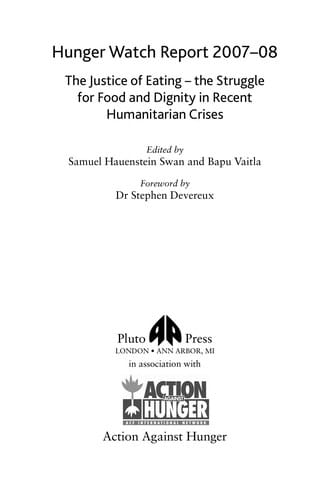 Hunger Watch report 2007-08