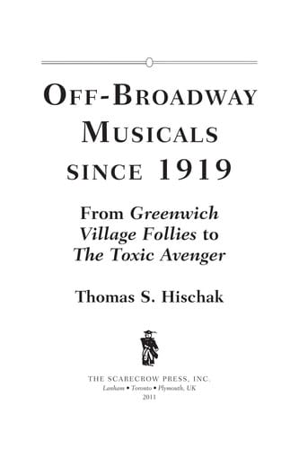 Off-Broadway musicals since 1919