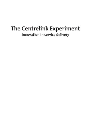 The Centrelink Experiment