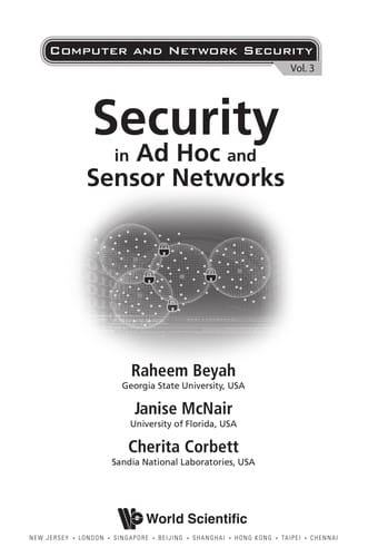 Security in ad hoc and sensor networks