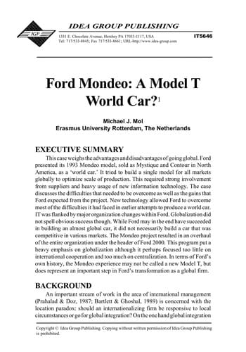 Ford Mondeo
