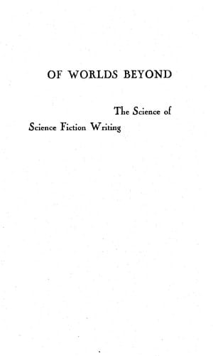 Of Worlds Beyond