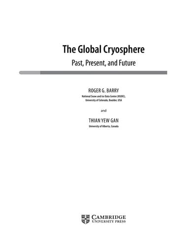 The global cryosphere