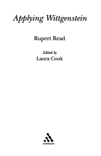 Applying Wittgenstein