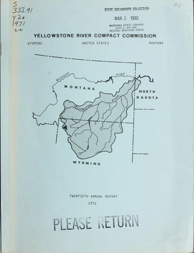 Annual report - Yellowstone River Compact Commission