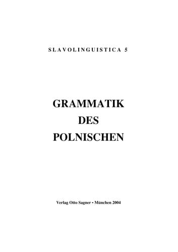 Grammatik des Polnischen