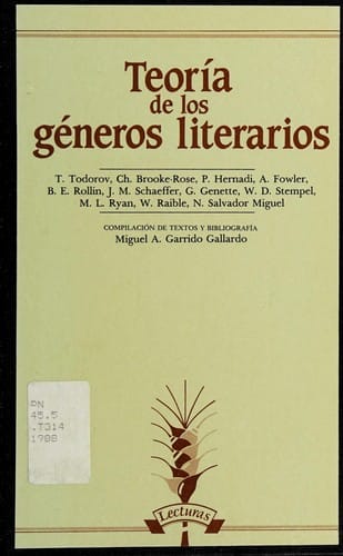 Teoría de los géneros literarios
