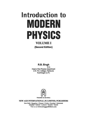 Introduction to modern physics