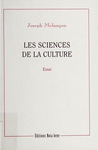 Les sciences de la culture