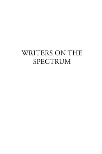 Writers on the spectrum