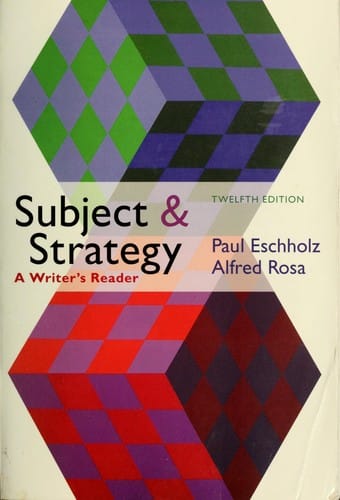 Subject & strategy -- twelfth edition