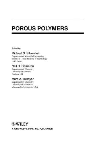 Porous polymers