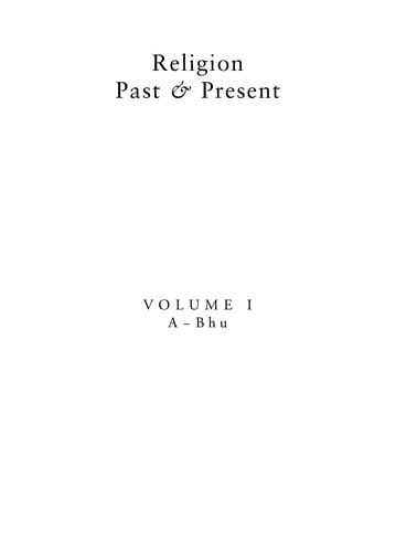 Religion past & present