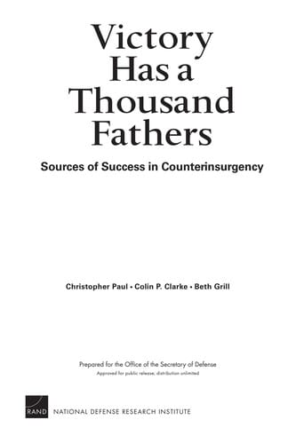 Victory has a thousand fathers