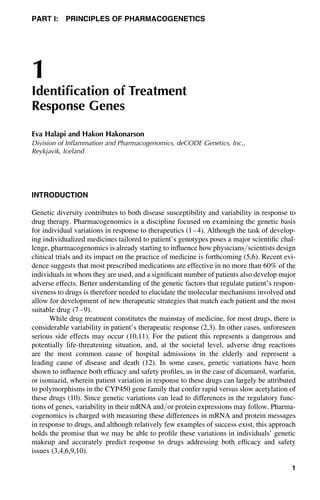 Pharmacogenetics