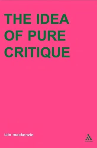 IDEA OF PURE CRITIQUE