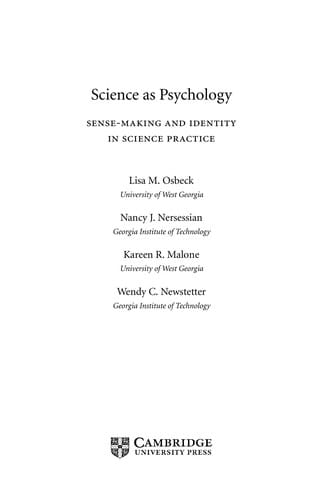 Science as psychology
