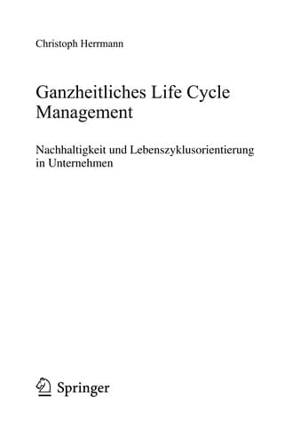 Ganzheitliches Life Cycle Management