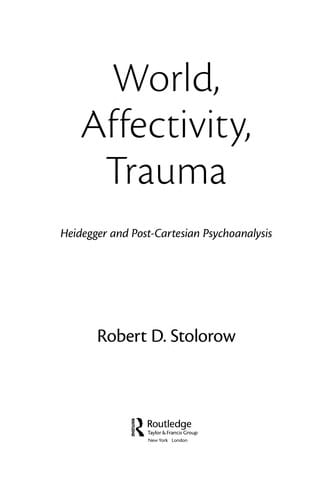 World, affectivity, trauma