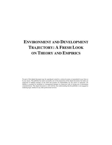 Environment and development trajectory