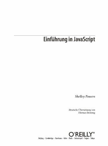 Einführung in JavaScript